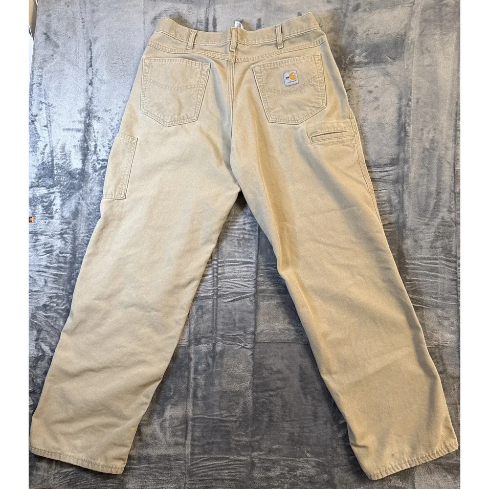 Carhartt FR Pants Mens 35x32* Khaki Flame Resistant Workwear CAT 2 NFPA 2112